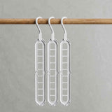 3-Piece Space-Saving 9-Hole Plastic Hanger Set