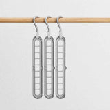 3-Piece Space-Saving 9-Hole Plastic Hanger Set