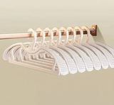10-Piece Space-Saving Plastic Hangers