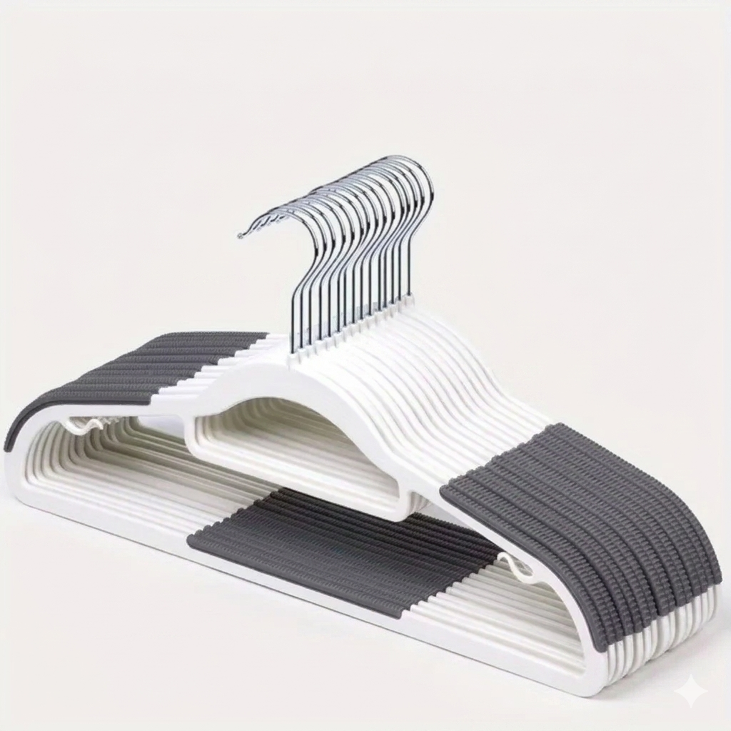 Metal Hook Non-Slip Plastic Hanger