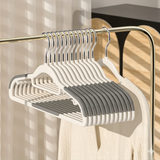 Non-Slip Plastic Hangers with Metal Hooks