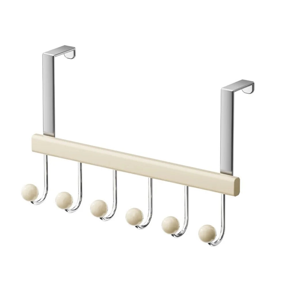 6-Hook Over the Door Organizer Rack