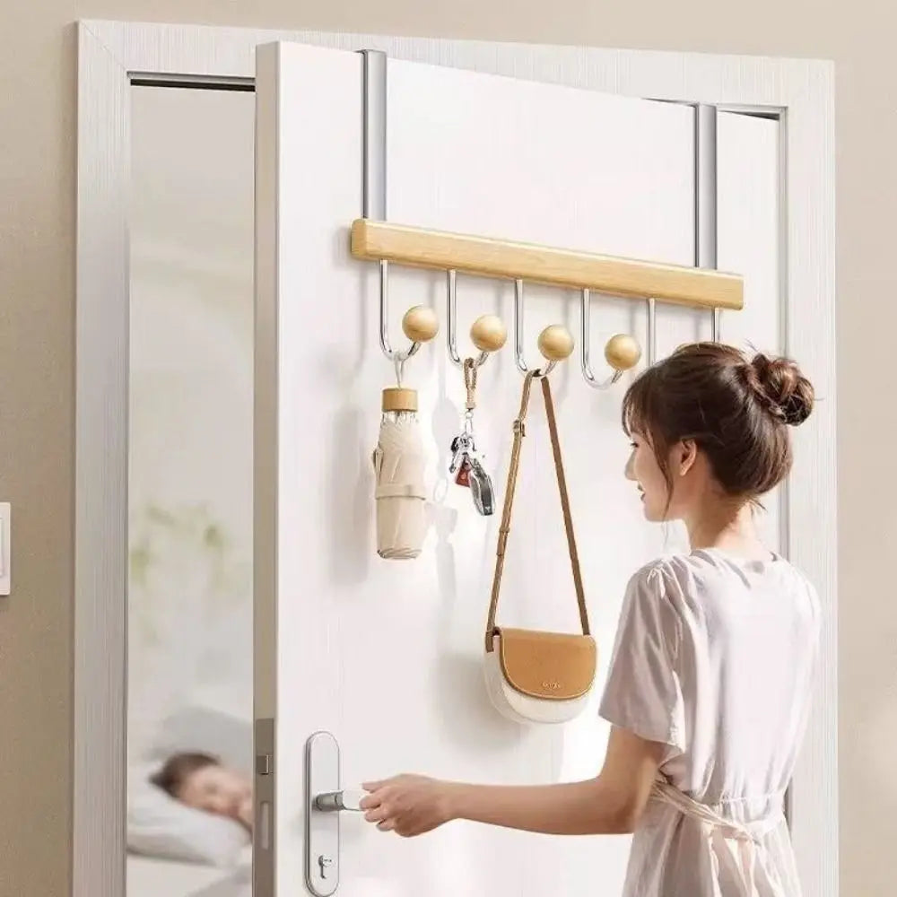6-Hook Over the Door Organizer Rack