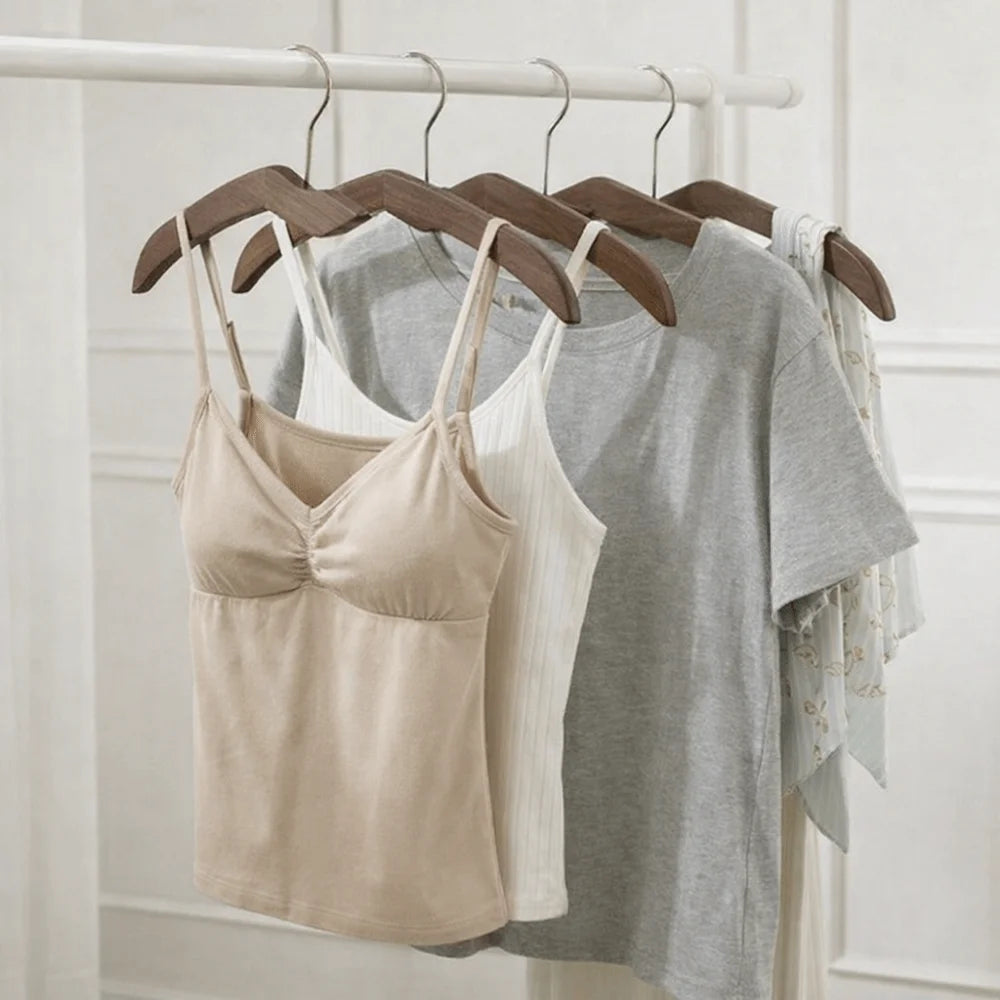 2-Piece Shoulder Protecting Wood Short Neck Hangers