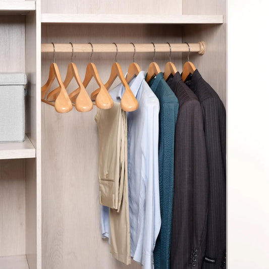 2-Piece Wide Shoulder Wooden Suit Hangers