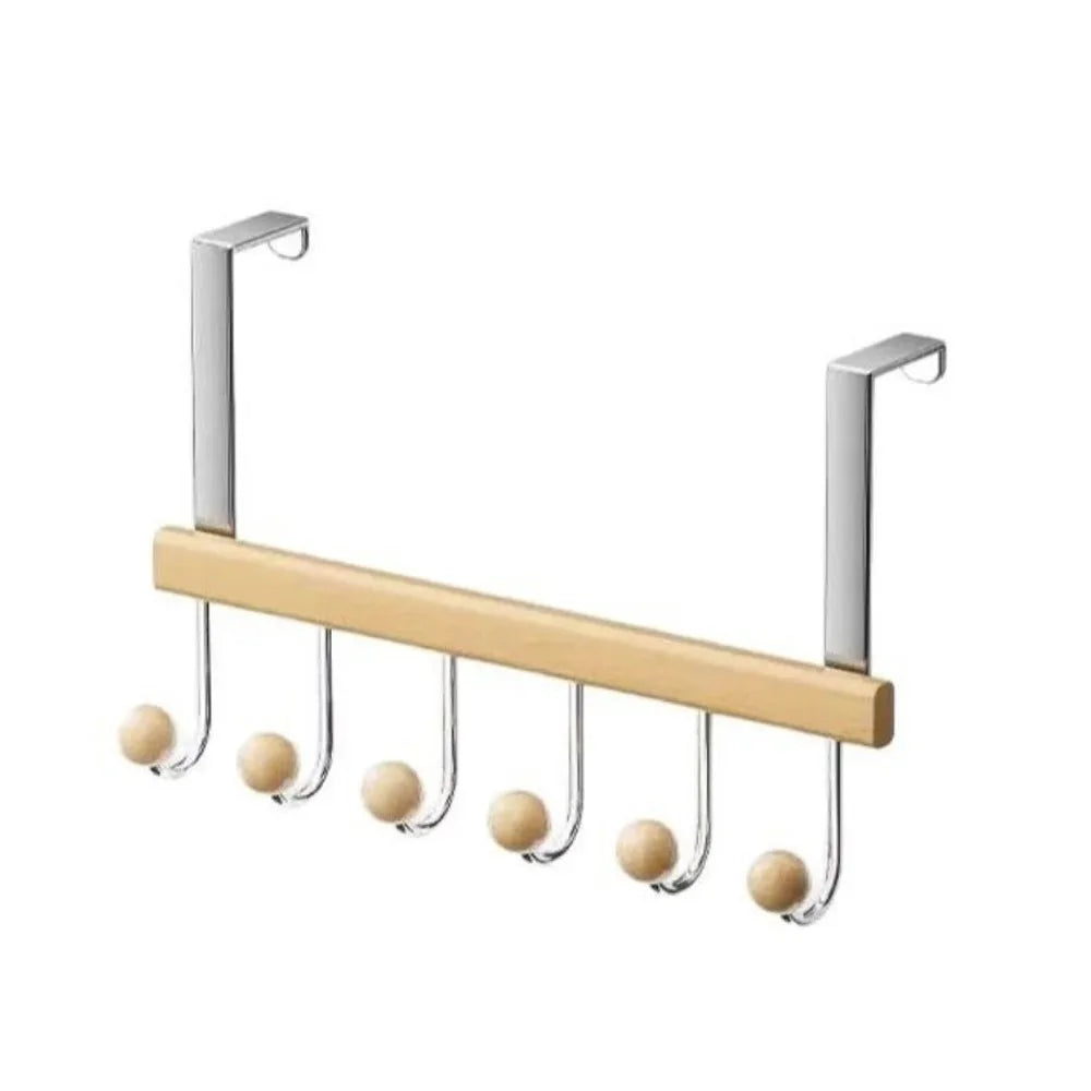 6-Hook Over the Door Organizer Rack