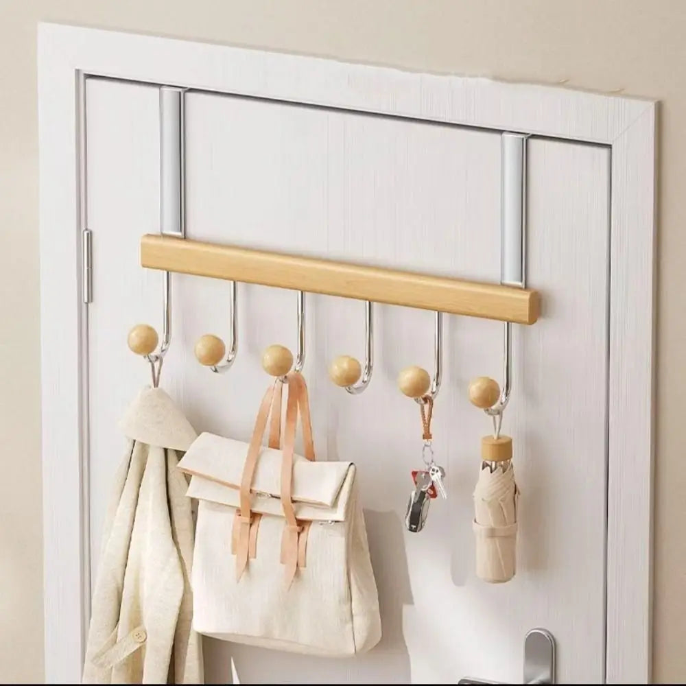 6-Hook Over the Door Organizer Rack
