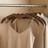 2-Piece Shoulder Protecting Wood Short Neck Hangers