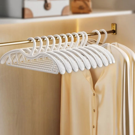 10-Piece Space-Saving Plastic Hangers