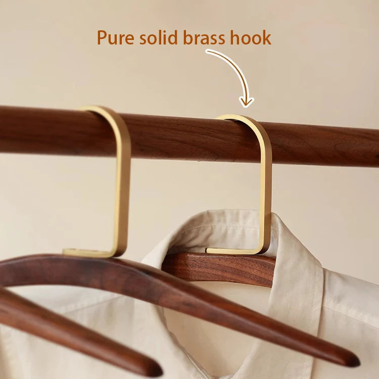 Orrivoart Drying Hanger Wooden Organizer | Premium Nordic Style Clothes Hanger | Space Saving Wardrobe & Dorm Room Storage Essential
