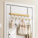 6-Hook Over the Door Organizer Rack