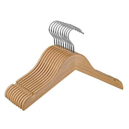 20-Pack Wooden Children's Hangers with Swivel Metal Hooks