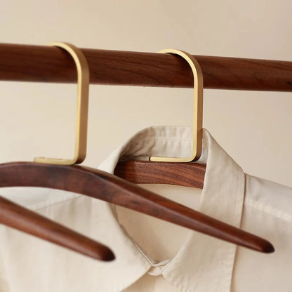 Orrivoart Drying Hanger Wooden Organizer | Premium Nordic Style Clothes Hanger | Space Saving Wardrobe & Dorm Room Storage Essential