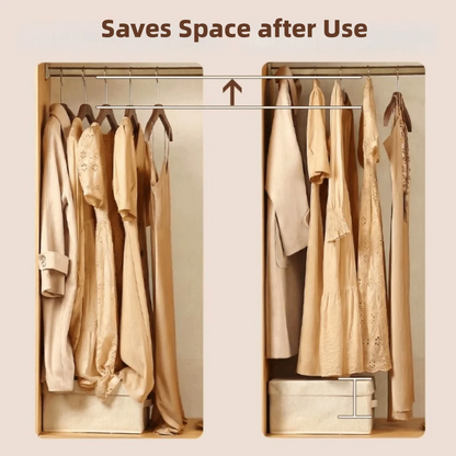 Orrivoart 2pcs Shoulder Protecting Wood Short Neck Hanger | Heavy-Duty Space Saving Clothes Hanger | Anti-slip Wardrobe Organizer for Hotel & Home