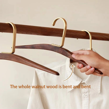 Orrivoart Drying Hanger Wooden Organizer | Premium Nordic Style Clothes Hanger | Space Saving Wardrobe & Dorm Room Storage Essential