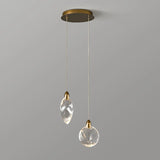 Crystaleaf Double Head Pendants