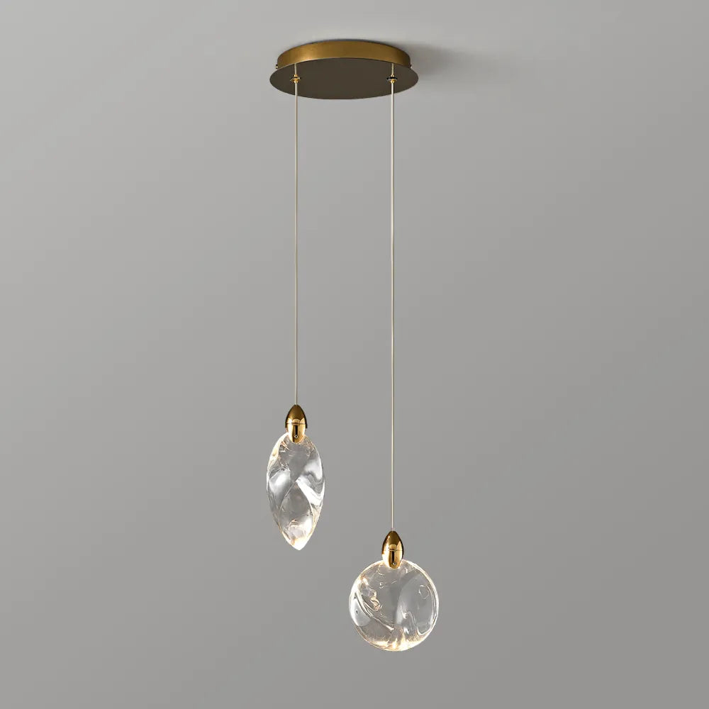 Crystaleaf Double Head Pendants