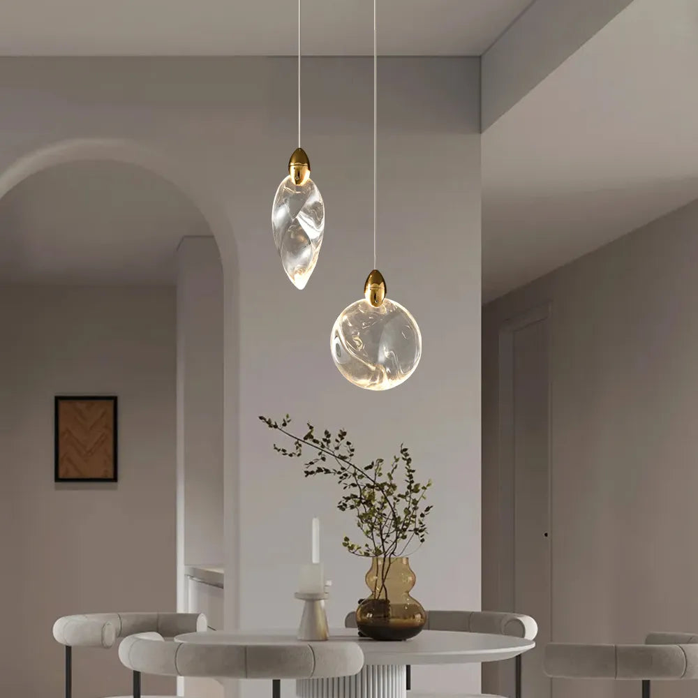 Crystaleaf Double Head Pendants