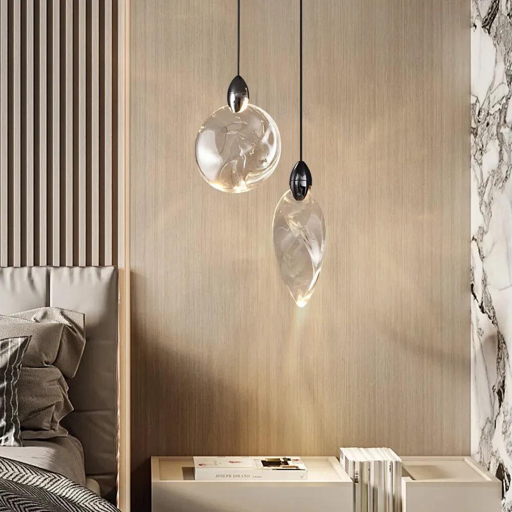 Crystaleaf Double Head Pendants