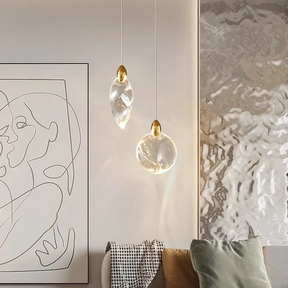 Crystaleaf Double Head Pendants