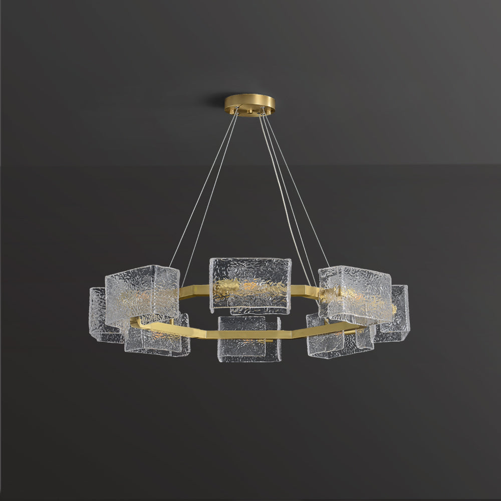 water ripple glass chandelier
